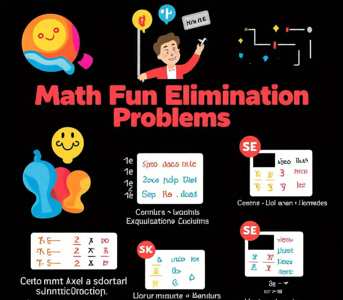 Math Fun Elimination Problems Worksheet